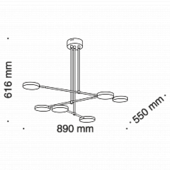 LED полилей MAYTONI MOD070PL-L38B3K FAD