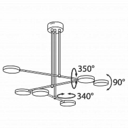 LED полилей MAYTONI MOD070PL-L38B3K FAD