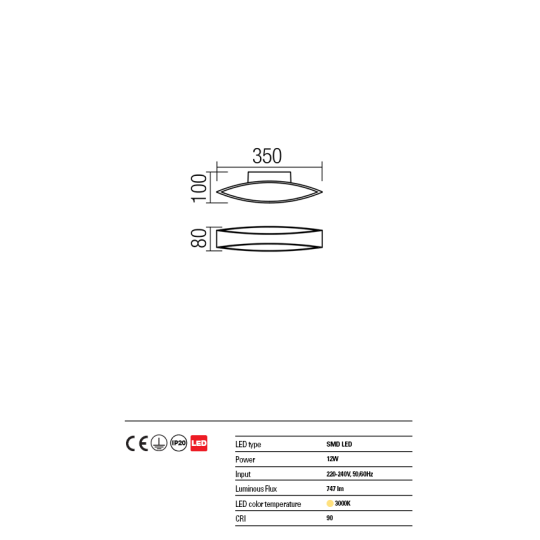 LED аплик REDO 01-1330 EIGHER