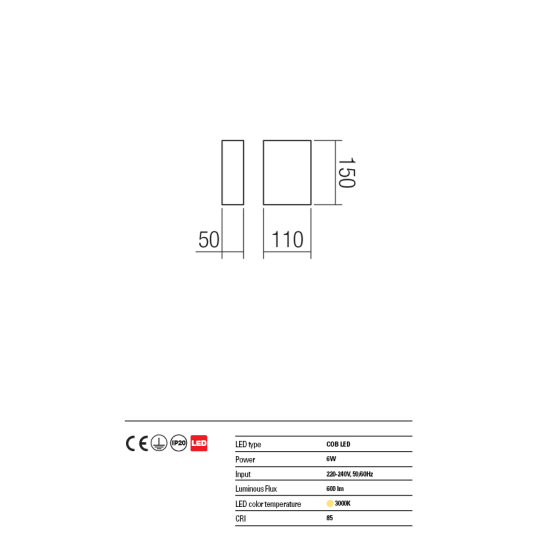 LED аплик REDO 01-1447 MATCH