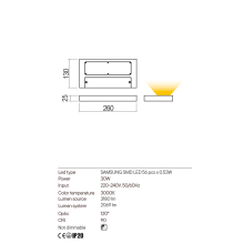 LED аплик REDO 01-3016 LAMINA