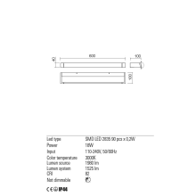 LED аплик за баня REDO 01-2294 FLIPPER