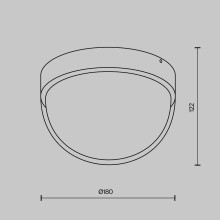 LED фасаден плафон MAYTONI O438CL-L12GF3K MON