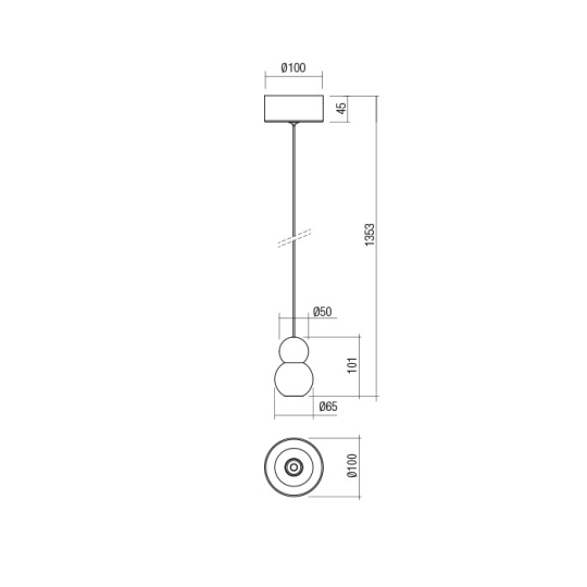 LED пендел REDO 01-2692 AOBA