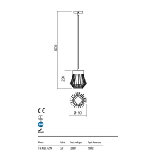 Градински пендел REDO OUTDOOR 9846 TITTI