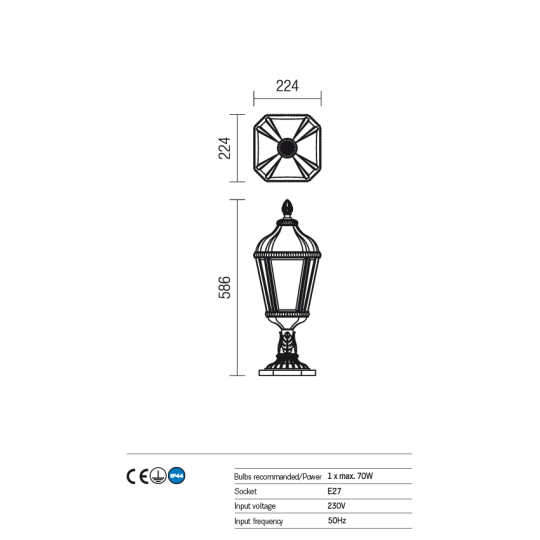 Градински стълб REDO OUTDOOR 9660 ESSEN