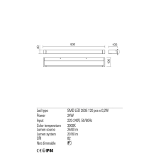 LED аплик за баня REDO 01-2295 FLIPPER