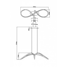 LED пендел MAYTONI MOD156PL-L52G4K CURVE