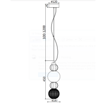 LED пендел MAYTONI P069PL-L17CH3K COLLAR