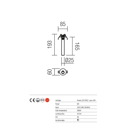 LED спот REDO 01-1216 KANJI