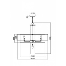 Пендел MAYTONI MOD151PL-05G IMPRESSIVE