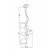 Пендел MAYTONI MOD545PL-06B DALLAS