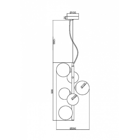 Пендел MAYTONI MOD545PL-06B DALLAS