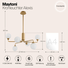 Полилей MAYTONI MOD044PL-06MG ALEXIS