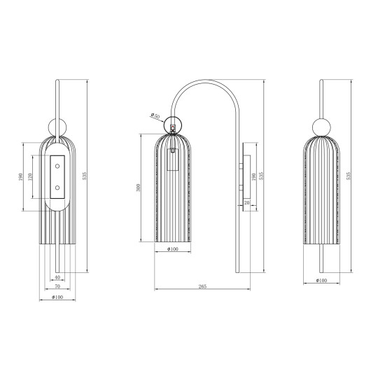 Аплик MAYTONI MOD302WL-01CG ANTIC