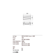 LED аплик REDO 01-2395 ZIGO