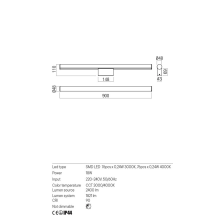 LED аплик за баня REDO 01-3281 KALI