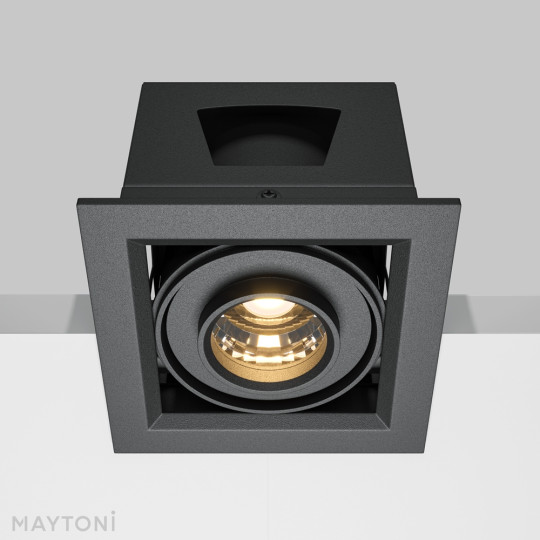 LED луна за вграждане MAYTONI DL093-01-10W3K-B METAL MODERN