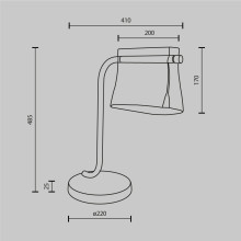 LED настолна лампа MAYTONI MOD170TL-L8BS3K CABARET