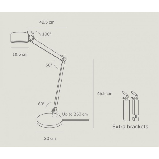 LED настолна лампа NORDLUX DFP 2120405003 NOBU