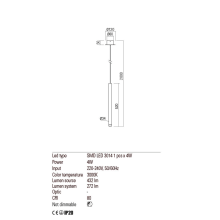 LED пендел REDO 01-2045 MADISON