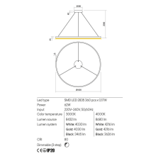 LED пендел REDO 01-2877 FEBE MGD 3000K