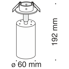 Луна за вграждане MAYTONI C018CL-01MG FOCUS