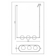 Пендел MAYTONI MOD221PL-03BS ERICH