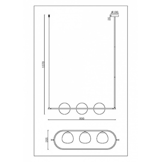 Пендел MAYTONI MOD221PL-03BS ERICH