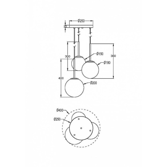 Пендел MAYTONI MOD321PL-03B BASIC FORM