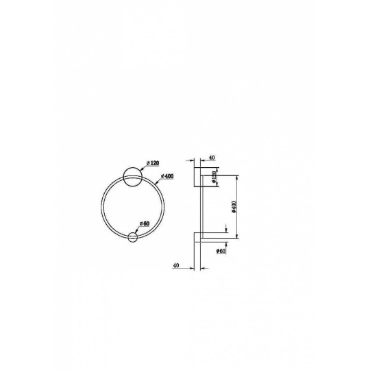 LED аплик MAYTONI MOD005WL-L22BSK HALO