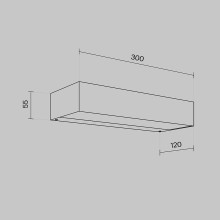 LED фасаден аплик MAYTONI O428WL-L10W3K LOT