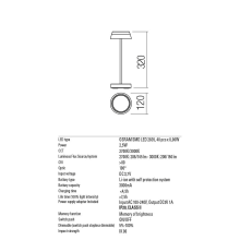 LED градинска настолна лампа с USB REDO OUTDOOR 90306 ILUNA