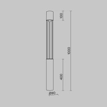 LED градински стълб MAYTONI O427FL-L12GF3K MILL