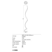 LED лампион REDO 01-1797 TORSION WHITE 3000K