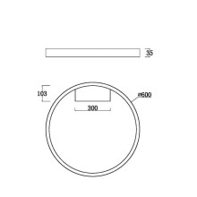 LED плафон MAYTONI MOD058CL-L35B3K RIM