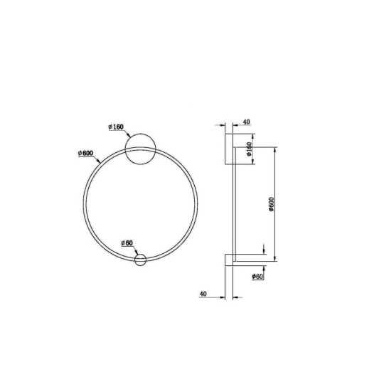 LED аплик MAYTONI MOD005WL-L22BSK1 HALO