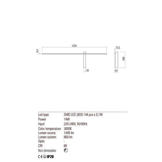 LED аплик REDO 01-2480 TANGENT