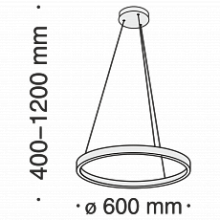 LED пендел MAYTONI MOD058PL-L32B4K RIM