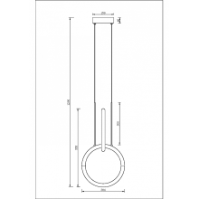 LED пендел MAYTONI MOD165PL-L18B3K NODE