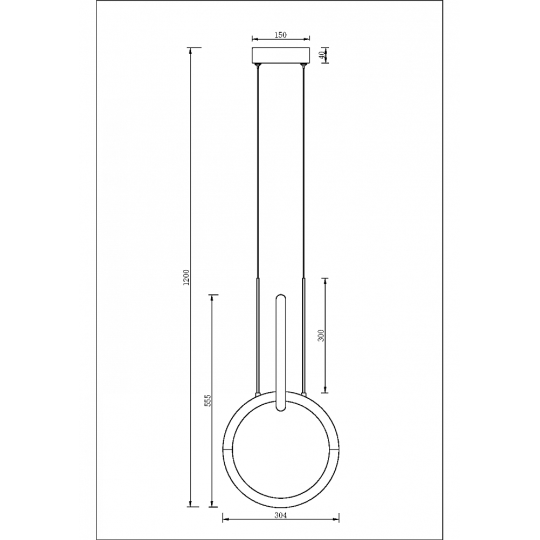 LED пендел MAYTONI MOD165PL-L18B3K NODE