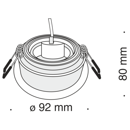 Луна за вграждане MAYTONI DL025-2-01W ATOM