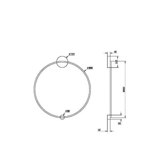 LED аплик MAYTONI MOD005WL-L46BSK1 HALO