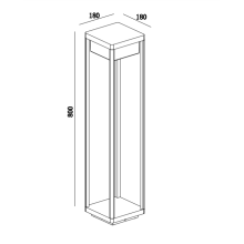 LED градински стълб MAYTONI O021FL-L10B3K BAKER STREET