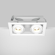 LED луна за вграждане MAYTONI DL093-02-10W3K-W METAL MODERN