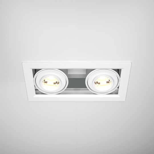 LED луна за вграждане MAYTONI DL093-02-10W3K-W METAL MODERN