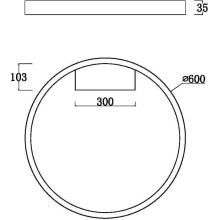 LED плафон MAYTONI MOD058CL-L35BS3K RIM