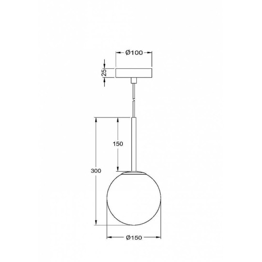 Пендел MAYTONI MOD321PL-01B BASIC FORM