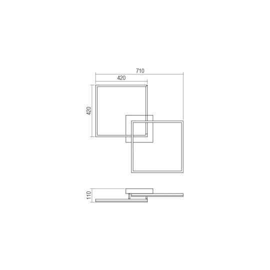 LED плафон SMARTER 01-1642 KLEE