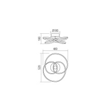 LED плафон SMARTER 01-2189 SINTRA